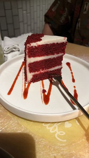 Red velvet cakee  at I Am Vegan Babe in Canggu