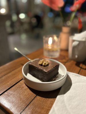 Mouthwatering chocolate dessert  at I Am Vegan Babe in Canggu