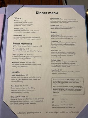 Menu june  at I Am Vegan Babe in Canggu