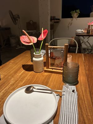 Set up is so cute  at I Am Vegan Babe in Canggu