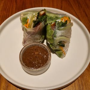 Spring rolls at I Am Vegan Babe in Canggu