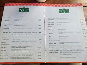 Menu 1 August 24 at I Am Vegan Babe in Canggu