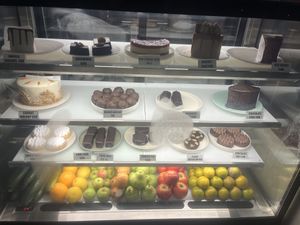 desserts display  at I Am Vegan Babe in Canggu