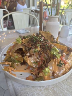 Nachos (amazing portion size)  at I Am Vegan Babe in Canggu