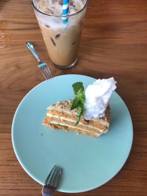 Best carrot cake ever at I Am Vegan Babe in Canggu