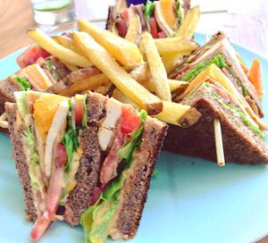 Club sandwich  at I Am Vegan Babe in Canggu