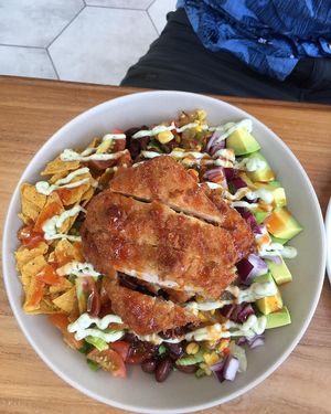 Chicken salad. A must! at I Am Vegan Babe in Canggu