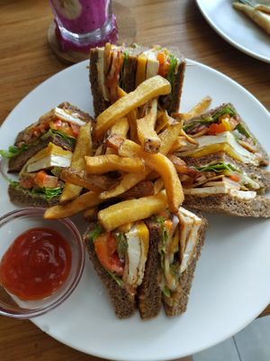 Sandwichs at I Am Vegan Babe in Canggu