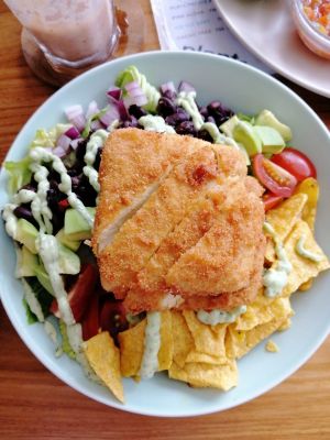 Salad at I Am Vegan Babe in Canggu