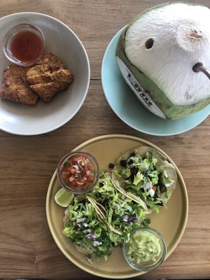 T-chick, Coconut, Tacos at I Am Vegan Babe in Canggu