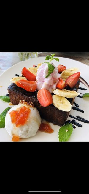 French toast  at I Am Vegan Babe in Canggu