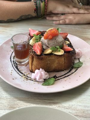 French toast so good  at I Am Vegan Babe in Canggu