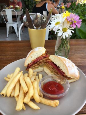 Cuban sandwich at I Am Vegan Babe in Canggu
