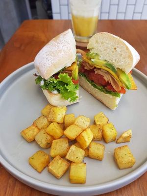 Morning sandwich (85k) at I Am Vegan Babe in Canggu