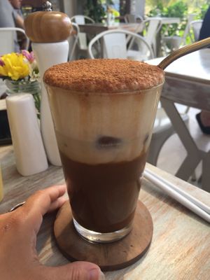 Cinnamon iced coffee  at I Am Vegan Babe in Canggu