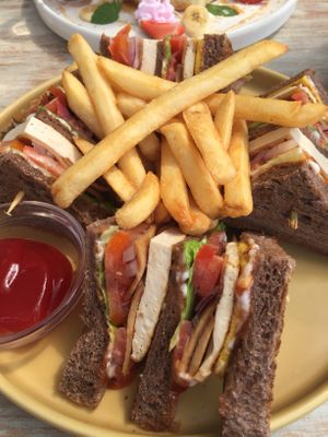 Club sandwich - love it!! at I Am Vegan Babe in Canggu