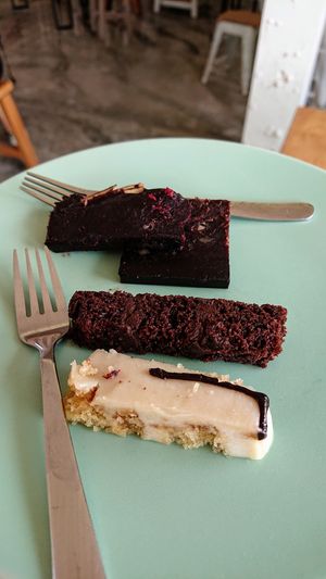 assorted cakes at I Am Vegan Babe in Canggu