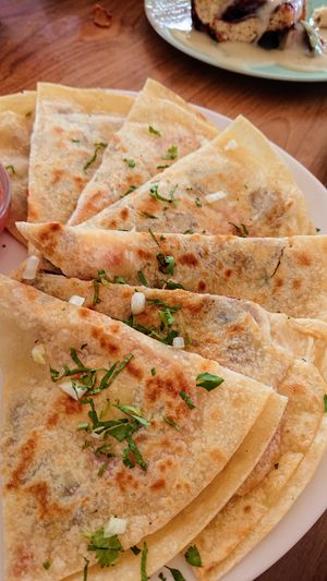 quesadillas at I Am Vegan Babe in Canggu