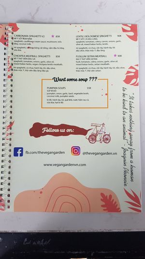 Menu 3/6 at Vegan Garden - Tan Phong in Ho Chi Minh City