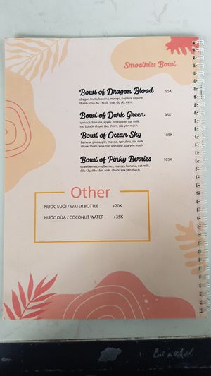 Menu 6/6 at Vegan Garden - Tan Phong in Ho Chi Minh City