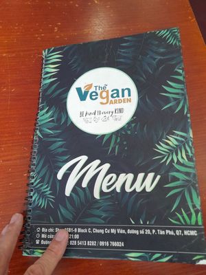 Menu at Vegan Garden - Tan Phong in Ho Chi Minh City