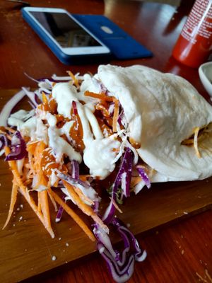 A messy kebab thing at Vegan Garden - Tan Phong in Ho Chi Minh City