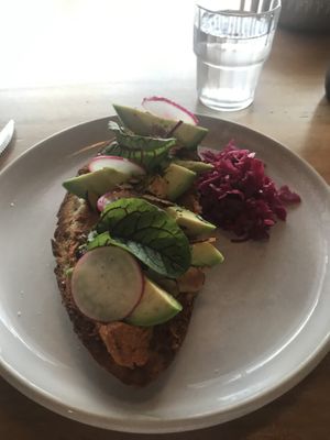 Avo toast at Felix For Goodness in Brisbane