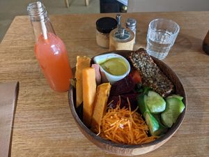 Felix bowl and kafir drink at Felix For Goodness in Brisbane