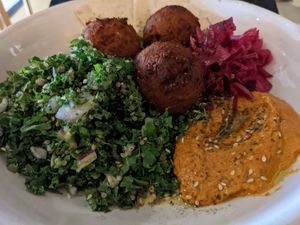 Falafel at Felix For Goodness in Brisbane