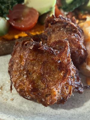 Vegan Fried ‘chicken’ - delicious   at Felix For Goodness in Brisbane