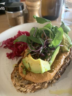 Vegan avocado toast. So good! at Felix For Goodness in Brisbane
