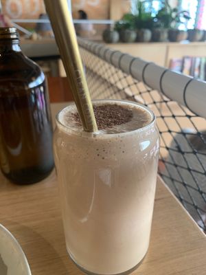 Peanut butter smoothie. Wow!!! at Felix For Goodness in Brisbane
