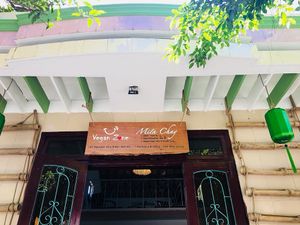 The look from outside at Vegan Zone in Hoi An