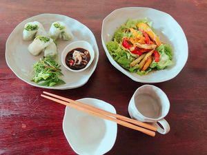 Our meal at Vegan Zone in Hoi An