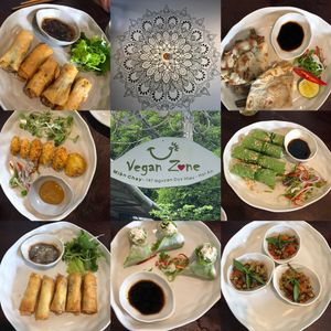 Amazing appetisers at vegan zone ! Stunningly fresh delicious food.  at Vegan Zone in Hoi An