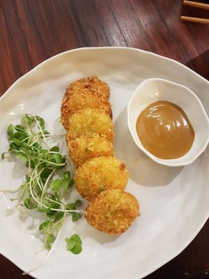 Potato cakes appetizer at Vegan Zone in Hoi An