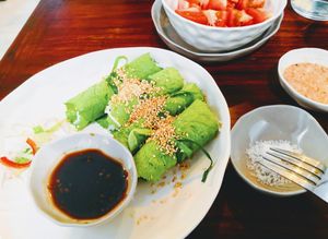 Vegan roll at Vegan Zone in Hoi An