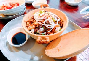 Lotus rice at Vegan Zone in Hoi An