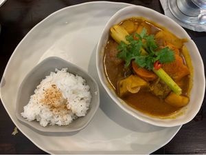 Vegan Curry so tasty! at Vegan Zone in Hoi An