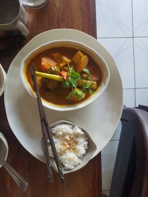 Vegan curry at Vegan Zone in Hoi An