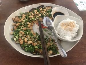 Mushroom main at Vegan Zone in Hoi An