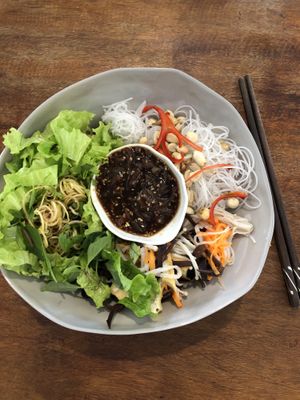 Noodle salad! YUM at Vegan Zone in Hoi An