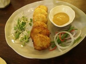 Potato cakes at Vegan Zone in Hoi An