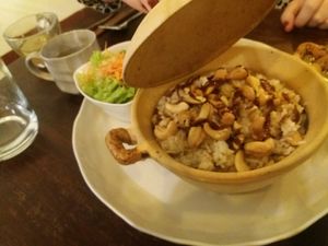 Cashew rice at Vegan Zone in Hoi An