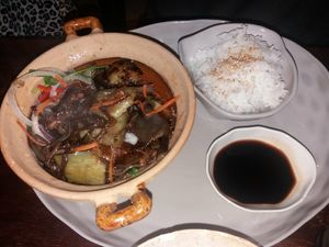 Aubergine dish at Vegan Zone in Hoi An