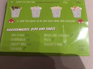 sauces  at Exotiko -  Eat Creative in Augsburg