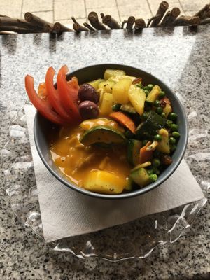 Veggies, spice rice and mango sauce  at Exotiko -  Eat Creative in Augsburg