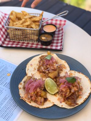 Jackfruit tacos at Mangrove Hotel in Broome