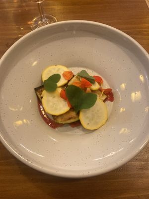 Vegetables with local foraged items  at Hillside Kitchen & Cellar in Wellington