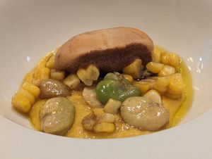 Beans and corn and yum at Hillside Kitchen & Cellar in Wellington
